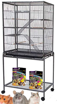 64'' X-LARGE 4-Tiers Ferret Rats Chinchilla Sugar Glider Rabbit Hamster Cat Cage