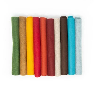 OVER THE RIVER FELT 10 - 9"X12" Autumn Harvest - Merino Wool blend Felt Sheets