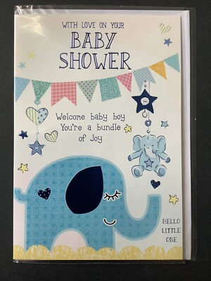 BABY DUSCHKARTE (5''''x7'''') Konvolut Joy Baby Junge