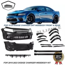 Fit For 2015-2023 Dodge Charger Widebody Kit Front and Rear Bumper Hellcat Style