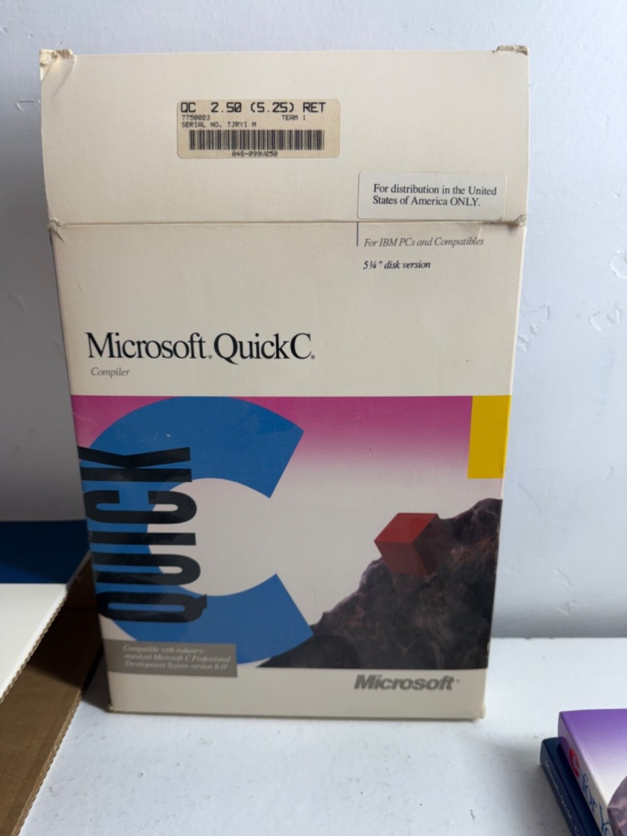 マイクロソフト クイックC コンパイラ クイック リファレンス