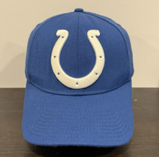 Indianapolis Colts New Era 39Thirty Flex Fitted M-L Hat Cap NFL Football Blue