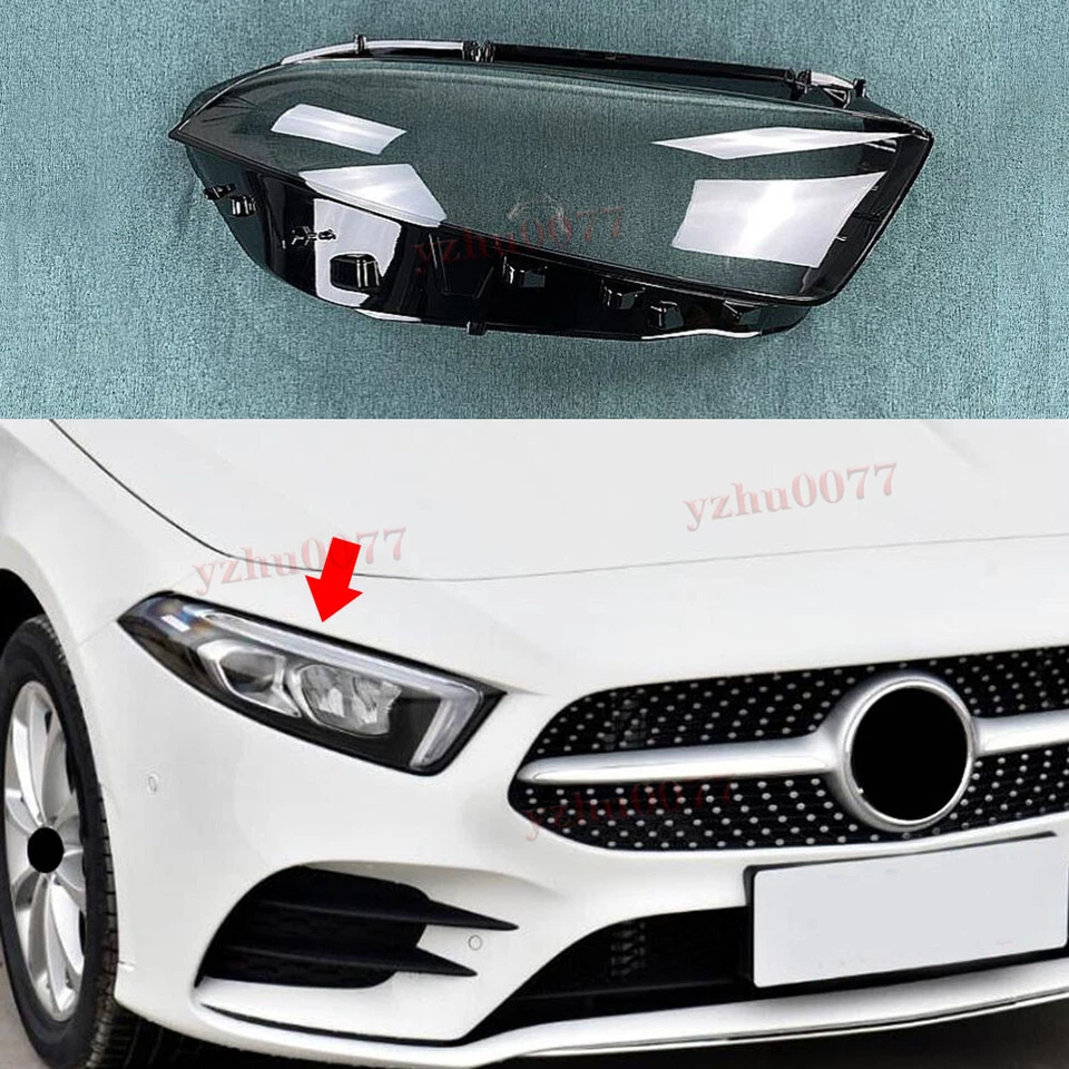 Carcasa lente faro delantero derecho mercedes-benz clase a 220 2019-2022 Foto 2 de 4