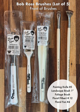 Bob Ross Paint Brushes (Lot of 5) Knife Lands...