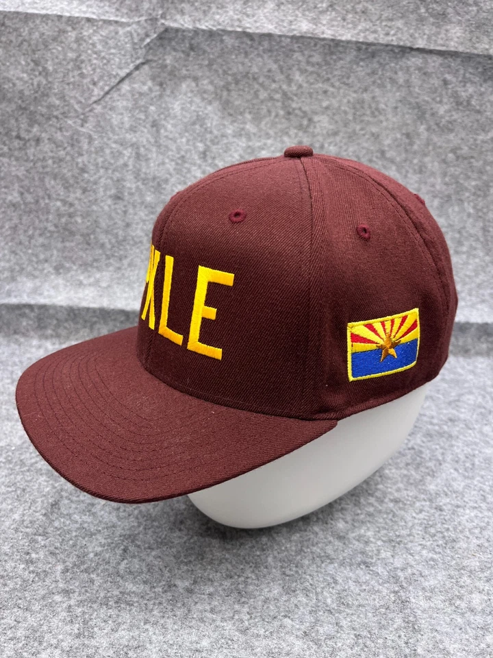 Boné PKLE Arizona Snap Back adulto tamanho único lã acrílica borgonha pickleball - Imagem 4 de 4