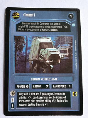 Star Wars CCG Endor Tempest 1 Decipher Limited Edition SWCCG LP/NM