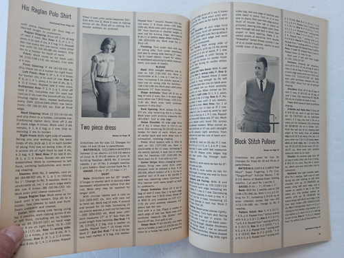 FASHIONCRAFT Needle and Yarn Knitting Patterns Book Vol. 1 No. 2 1963 Sweaters - Picture 20 of 24