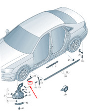 NUEVA CUBIERTA RUEDA DELANTERA DERECHA AUDI A4 AVANT B9 8W0853718 ORIGINAL