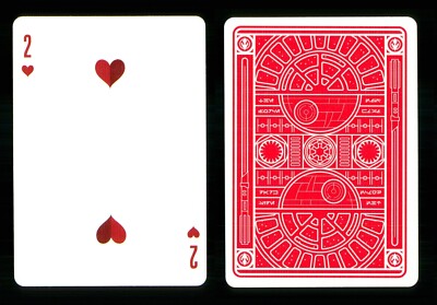 Spielkarte Star Wars Dark Side Red - 2 of Hearts ZT 24