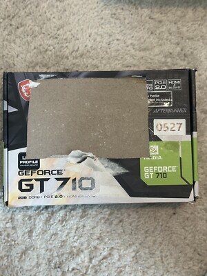 MSI Gaming Geforce GT 710 2GB GDRR3 64-Bit HDCP Support Directx 12 Opengl 4.5