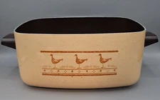 West Bend Slow Cooker 6 Quart Pot/Pan ONLY, Peach/Orange/Pink Chicken, 1970's