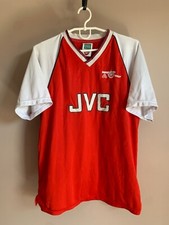 Arsenal London Home Football Shirt Retro Score Draw Soccer Jersey Size M