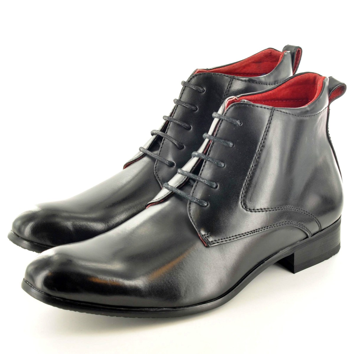 Nuovo Uomo Formale Chelsea Caviglia Scarpe Brogue Pelle Foderato Stivali UK 6-12