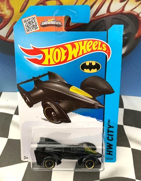 Hot Wheels 2015 HW City: Batman 065 Batman Live! Batmobile BLACK SK5_GOLD Var