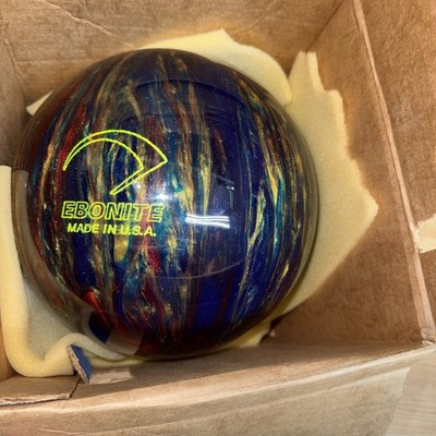Ebonite Magnum Bowling Ball Not Drilled Glitter Blue/Ruby/Gold  10 Lbs NIB