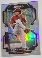 2022 Panini Prizm Draft Picks Silver Prizm Bryce Hubbart #PDP94 Cincinnati Reds