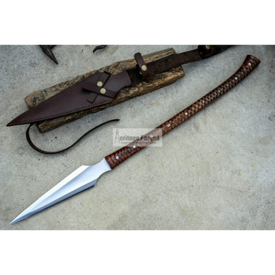 #ad Custom Handmade Carbon Steel Blade Viking Spear Hunting Spear Camping Spear $119.99