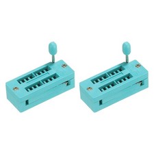 Universal IC Test ZIF Socket 16 Pin 2.54mm Pitch for Microcontroller 2 Pack