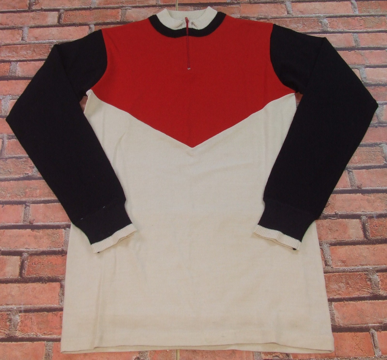 EROICA MAGLIA SHIRT MAILLOT BICI CICLISMO VINTAGE 70'S DANESI 100% LANA