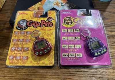 2 Giga Pets: Baby T-Rex and Digital Doggie Virtual Pets (SEALED)