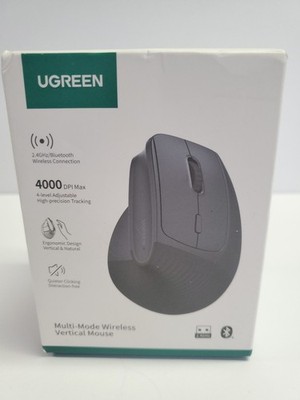UGREEN Ergonomic Wireless Vertical Mouse 2.4G 4000DPI 6-Button for Laptop and PC