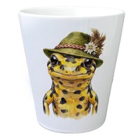 Feuersalamander Mit AlpenläNdischem Trachtenhut Blumentopf