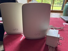 PAIR NETGEAR Orbi RBR760 White Broadband Satellites