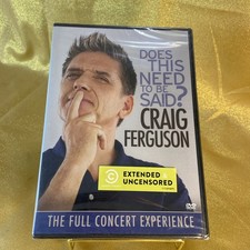 Craig Ferguson: Does This Need to Be Said? [New DVD] Widescreen Extended Uncenso