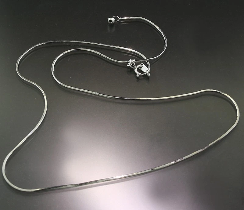 SCHLANGENKETTE AUS 750 WEIßGOLD 18 KARAT 5,1 GRAMM CARATHEUM NEU