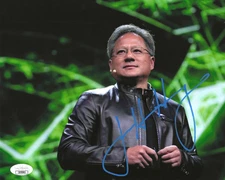 Jensen Huang Signed 8x10 Photo w/ JSA COA #CB78983 Nvidia Founder CEO