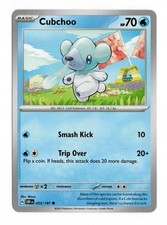 Cubchoo 053/197 Obsidian Flames Pokemon Common NM 2023 Scarlet & Violet English
