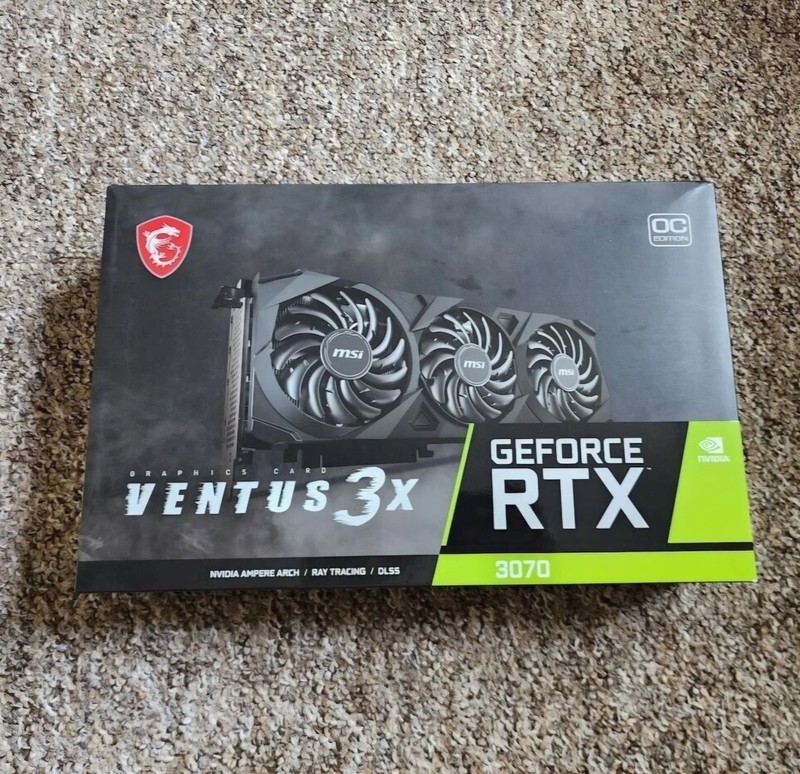 MSI GeForce RTX 3070 Ventus 3x OC 8GB GDDR6 Graphics Card