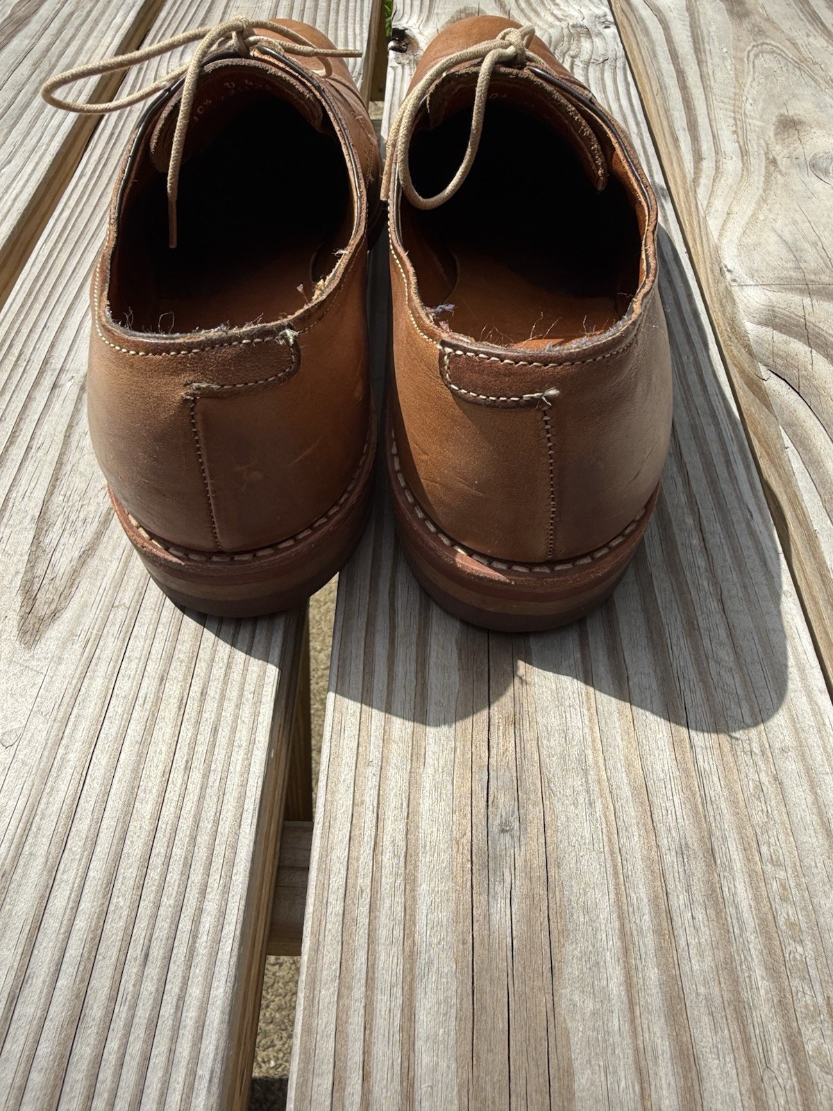 SAOLA Allen Edmonds Oak Street Cap Toe Derby Taglia 10.5D Suola in Dainite Made in USA