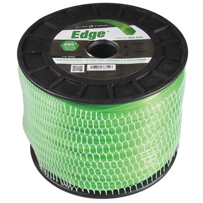 Trimmer Line Edge 0.095 In Diameter Hex Green 5 Lb Spool 1375 Ft Trimmer Lawn