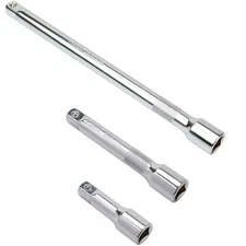 DAKCOS 3 Pieces 1/2 Inch Drive Socket Extension Bar Set Includes 3 5 10 Inch