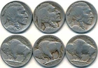 1928 P-D-S BUFFALO NICKELS SET #X25 -  A 1928 FROM ALL THREE MINTS!