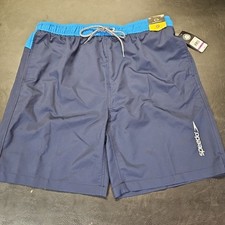 Speedo Men's Swim Trunks Drawstring Elastic Waistband 2 Way Stretch Size XXL New
