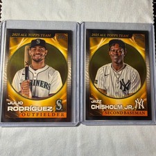 2026 Topps Series 1 Jazz Chisholm Jr ATT-3 & Julio Rodriguez ATT-8 