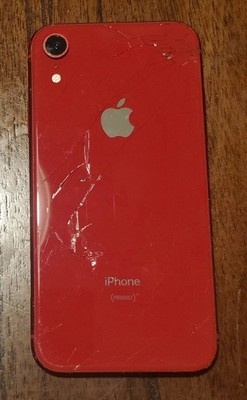Apple iPhone XR (Product Red) 64GB – Cracked Front & Back – For