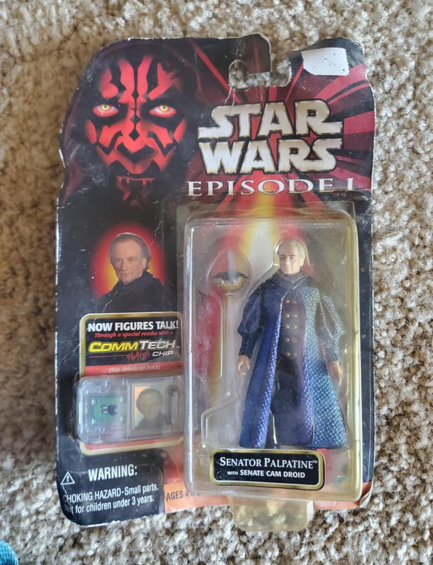 Hasbro Star Wars Episode I Phantom Menace Senator Palpatine CommTech Figure 1998