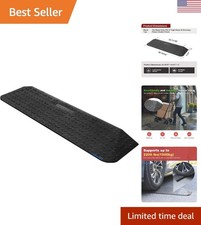 Durable 42.9" Wide Rubber Entry Ramp with 2" Rise - Ideal for Safety & Comfort