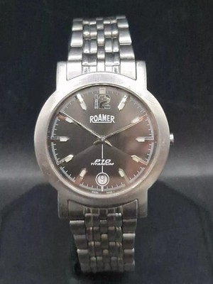 ROAMER Mens Quartz Watch P10 Titanium Ti Power 10 Swiss Made 35mm Vintage WR