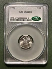 1943 Mercury Dime - CACG MS-62 FB