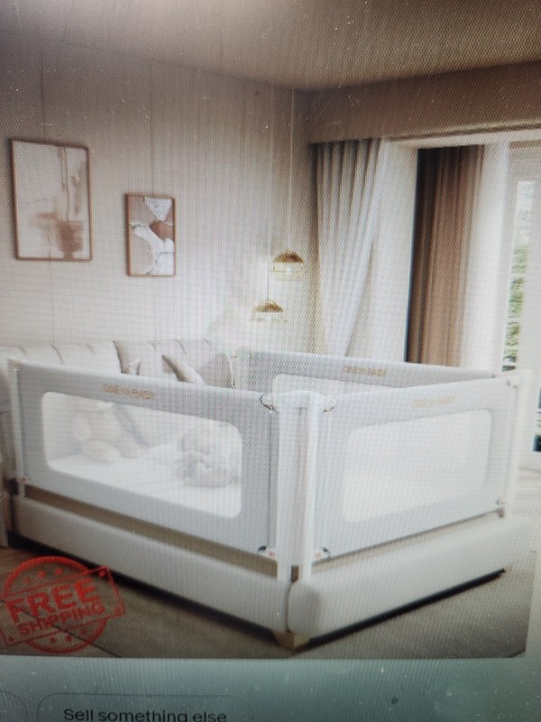 Brand New Toddler Bed Rails QUEEN Size Height Adjustable, No Nail, easy install.