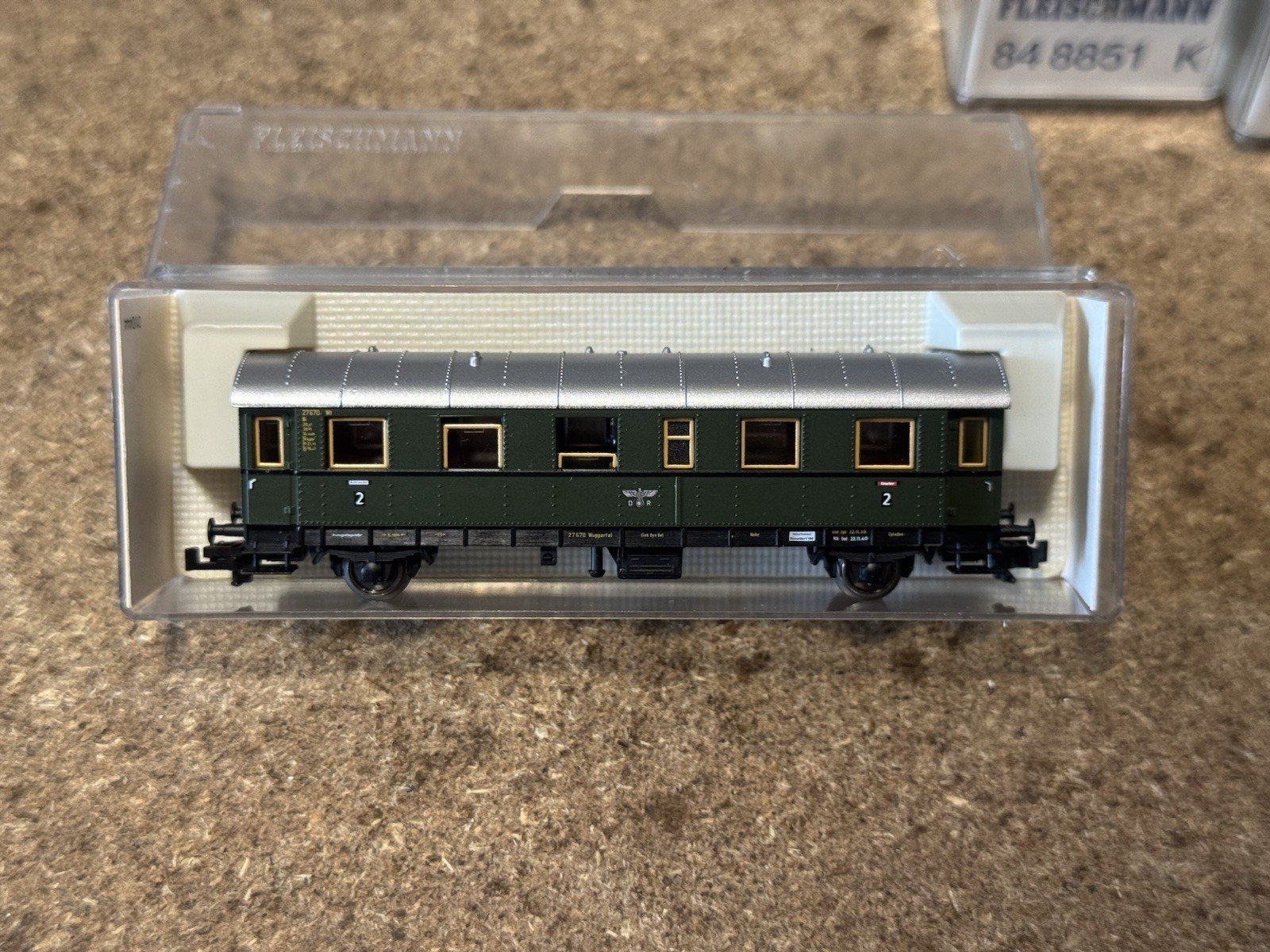 Fleischmann 84 8850 K carrozza 2 Assi 2cl Dr Illuminata scala N