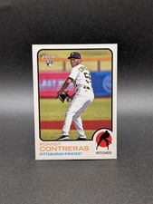 2022 Topps Heritage High Number #553 Roansy Contreras RC Pittsburgh Pirates