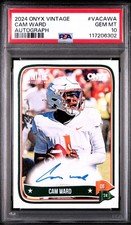Cam Ward Autograph (RC, AU) PSA 10 low pop 👀💎 Titans2024 Onyx Vintage #VACAWA 