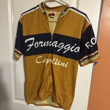 World Maglie Formaggio Capellini Uomo Taglia XL 1/4 Zip Maglia Ciclismo Strada