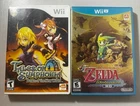 Title: Nintendo Wii & Wii U Game Lot: Legend of Zelda Wind Waker HD & Tales of S