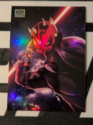 2024 Topps Chrome Star Wars Galaxy Art of the Sith Galactic Maul #AS-8